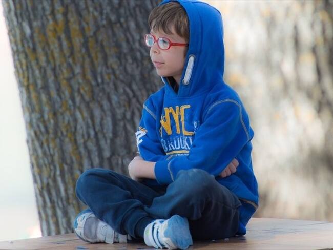 David, de nueve años, está cursando tercero de primaria. Imagen tomada de BBC Mundo.