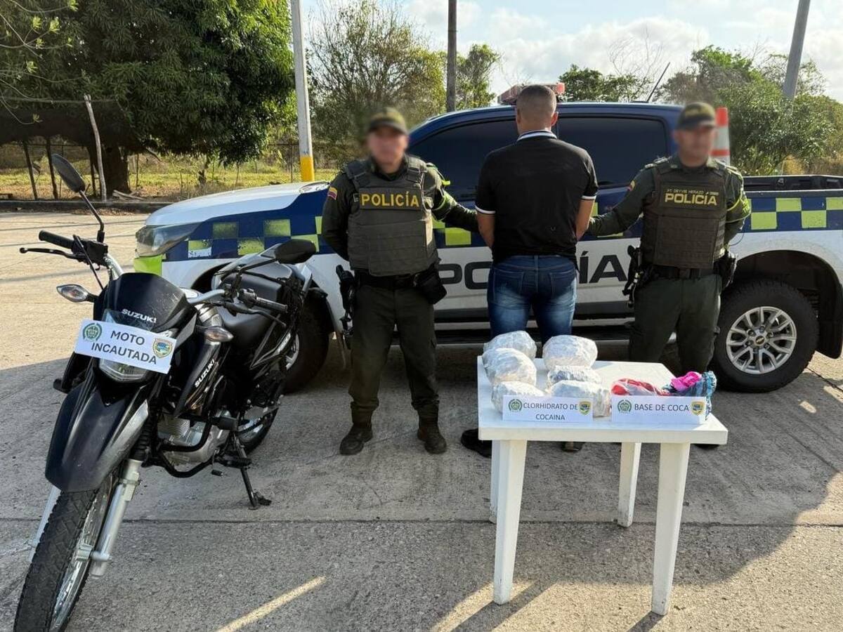 Capturan a hombre con más de 20.000 dosis de cocaína en Córdoba