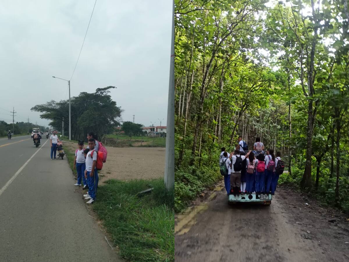 Niños en Jamundí y Apartadó arriesgan su vida por falta de rutas escolares