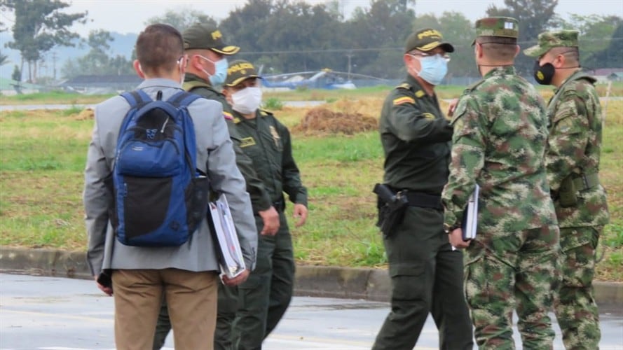 A Popayán fue enviada una comisión del Gobierno Nacional para evaluar lo sucedido . Foto: Policía Nacional