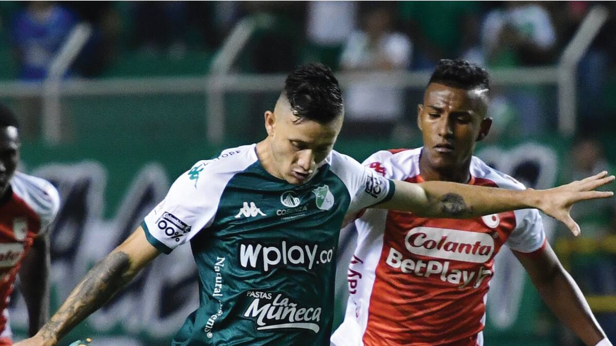 Cali venció 2-1 a Santa Fe en el último minuto por la ida de los octavos de Copa Colombia