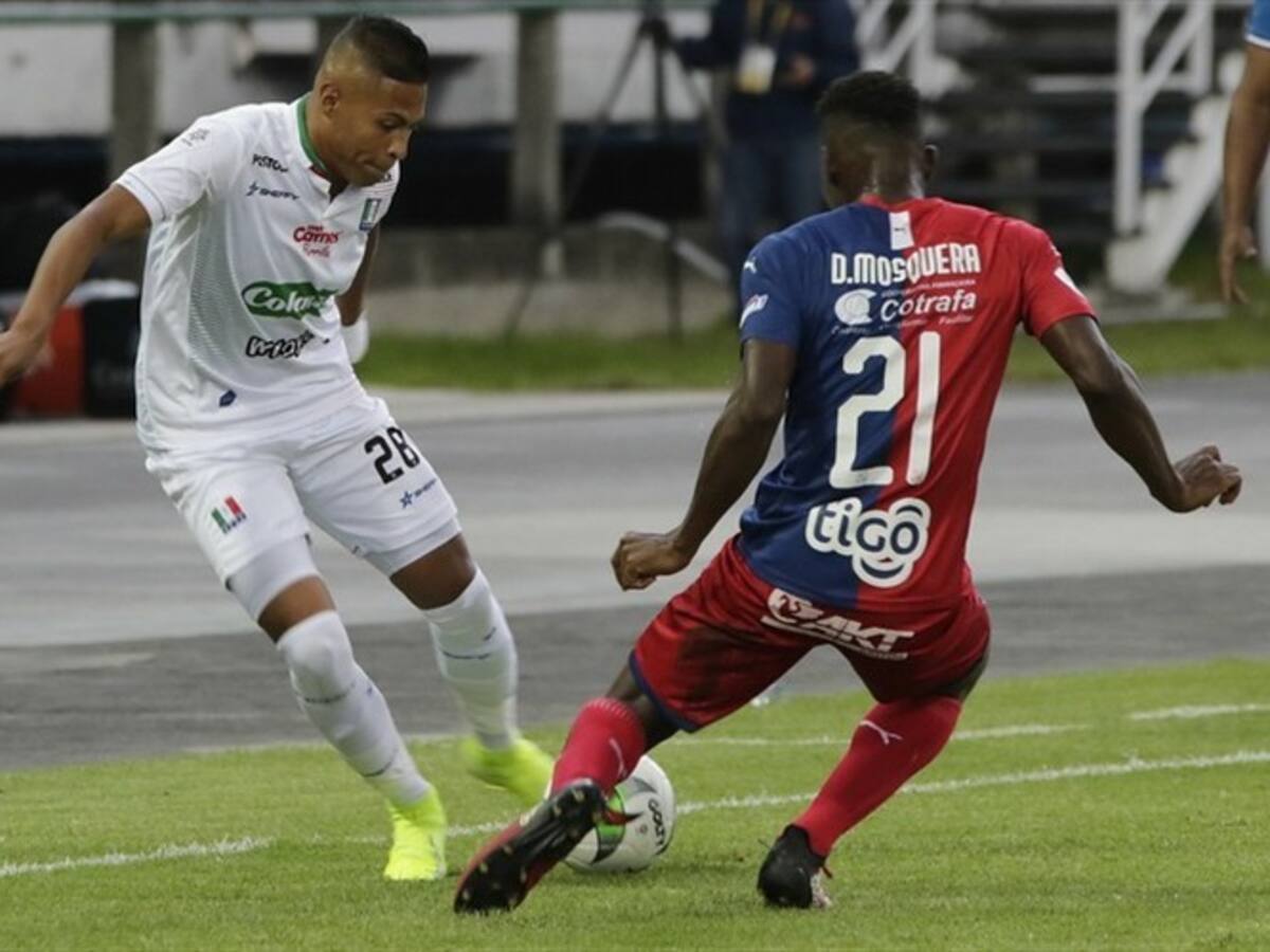 Germán Cano logró el empate del Medellín contra Once Caldas a último momento
