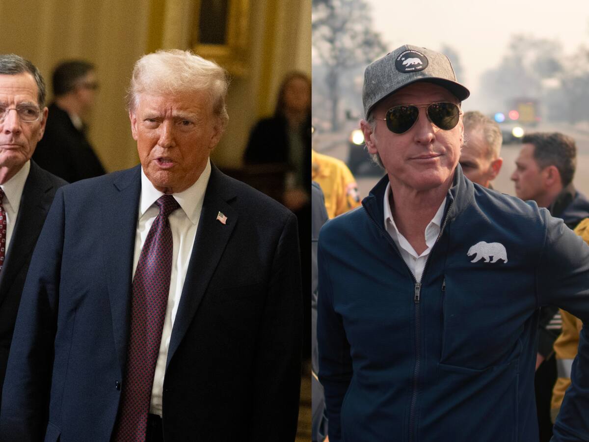 Trump culpó al gobernador de California por la devastación de los incendios en Los Ángeles
