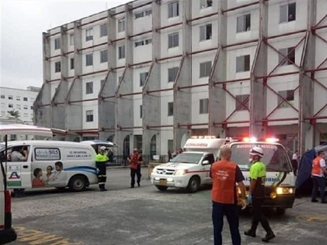Hospital de Caldas tiene colapsados los servicios de la UCI. Foto: Hospital de Caldas SES.