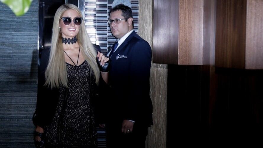 Paris Hilton en Colombia. Foto: Colprensa