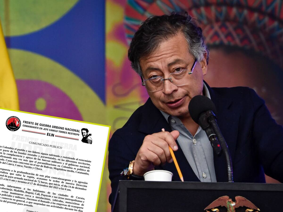 No nos dejaremos amenazar: Petro ordenó a FF.MM. y Policía atacar a ELN tras anuncio de paro armado