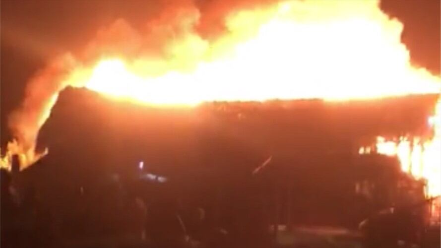 Reportan incendio en Playa Blanca. Foto: Captura de pantalla