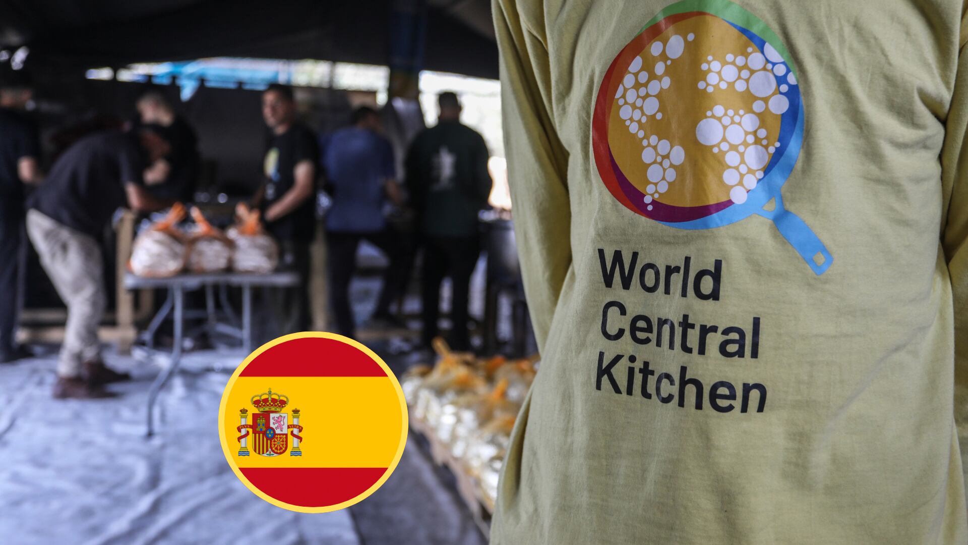 ONG World Central Kitchen en Gaza. Foto:  Abed Rahim KhatibEspaña. Foto: Getty Images.