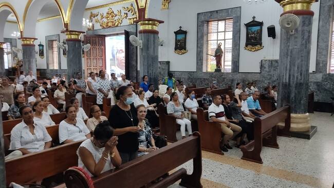 Eucaristía en Lorica, Córdoba. Foto: cortesía.