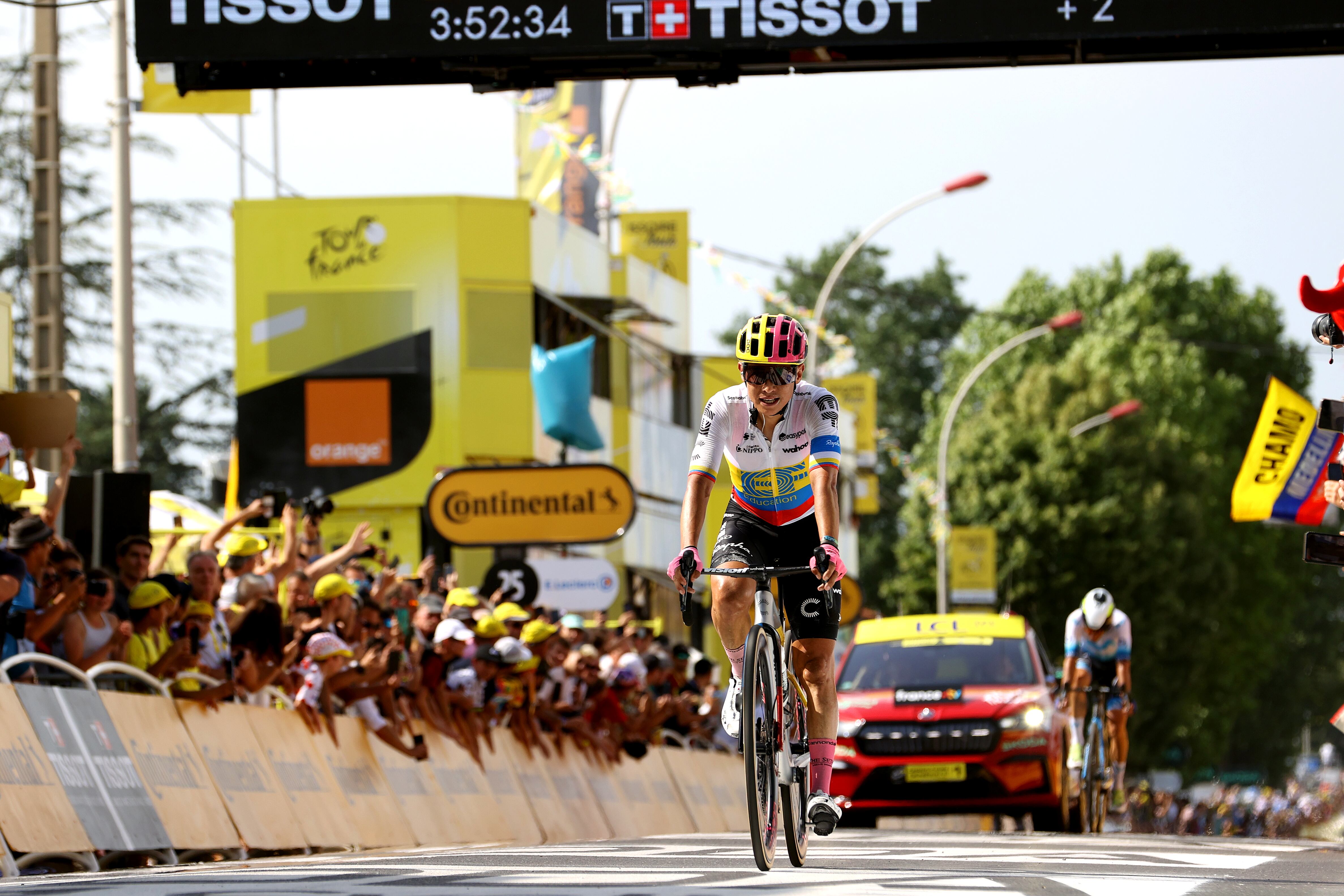 Esteban Chaves al cierre de la décima etapa del Tour de Francia. (Photo by Michael Steele/Getty Images)