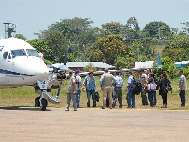 El 13 de septiembre de 2016 fue la llegada de la delegación de las Farc al lugar de la Décima Conferencia Guerrillera. Foto: Colprensa -