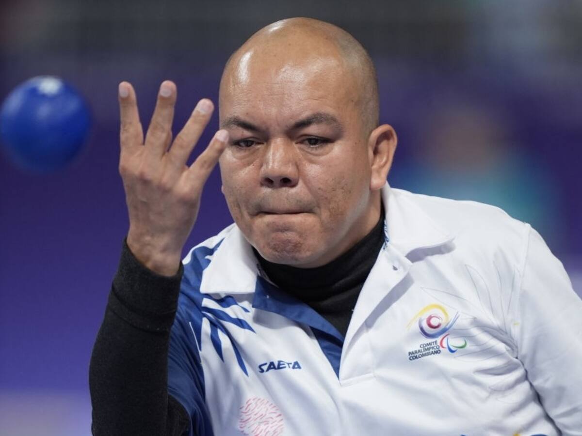 ¡Plata para Colombia! Edilson Chica quedó segundo en boccia BC4 en París 2024