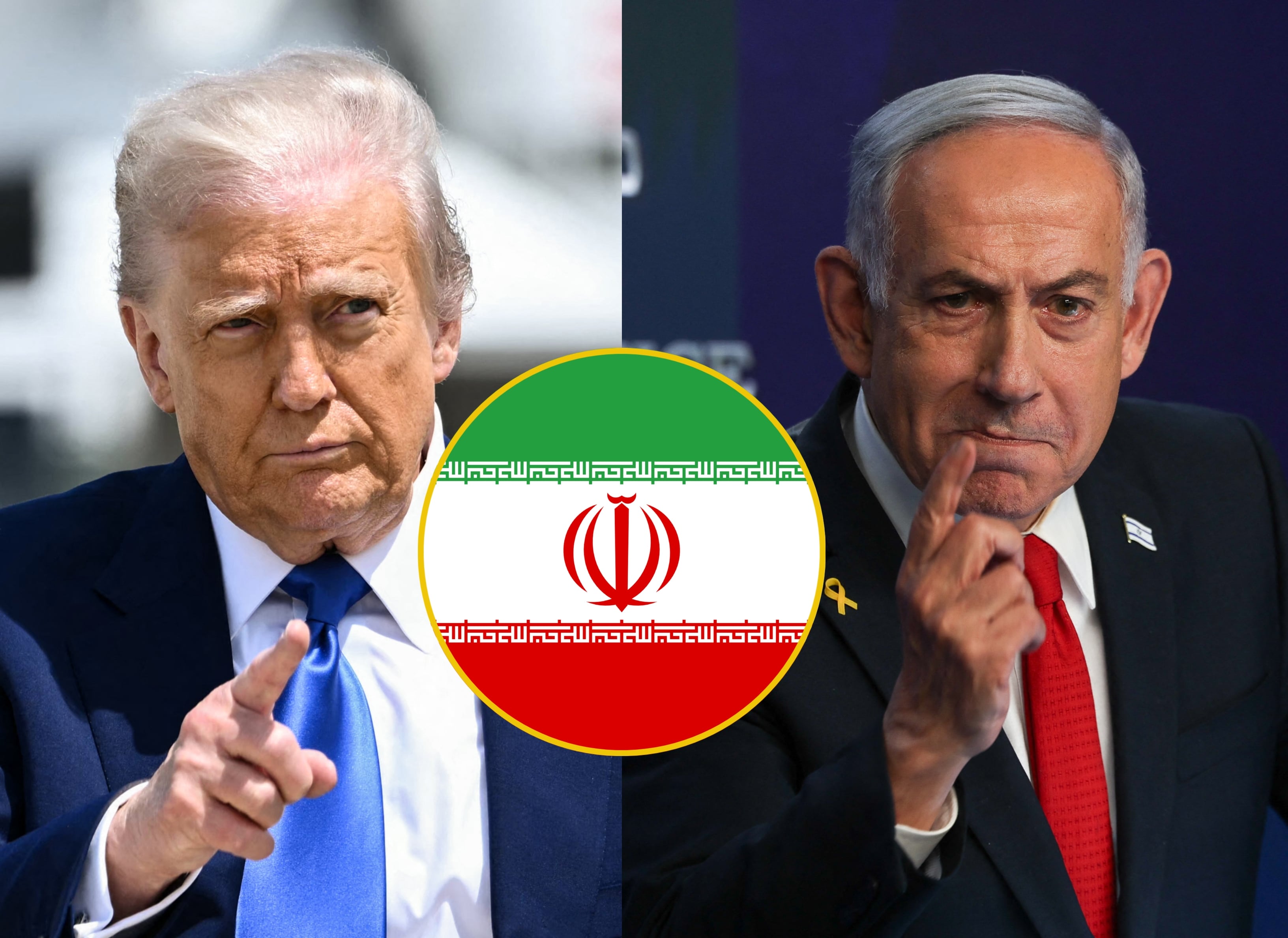 Donald Trump. FOTO: BRENDAN SMIALOWSKI/AFP via Getty Images. // Benjamín Netanyahu. FOTO: RONEN ZVULUN/POOL/AFP via Getty Images