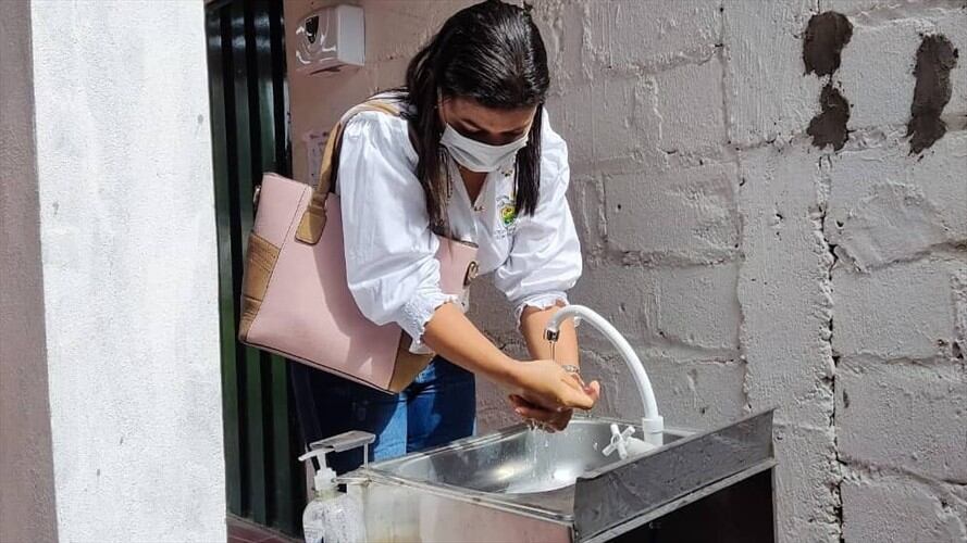 Por casos de COVID-19, once docentes de un colegio en Cereté están aislados. Foto: Alcaldía de Cereté (referencia).