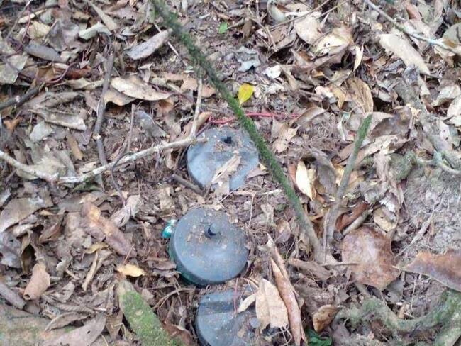 Imagen de referencia Minas antirpersonales. Crédito: Colprensa.