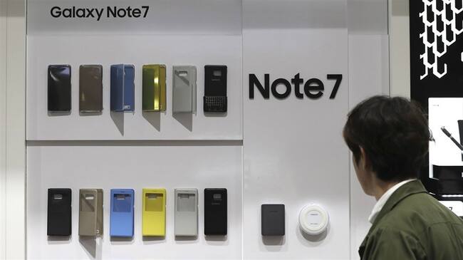 Galaxy Note 7 de Samsung . Foto: Associated Press - AP