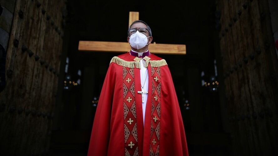 El monseñor Rueda Aparicio sucede en el cargo al arzobispo de Villavicencio, monseñor Óscar Urbina Ortega. Foto: Colprensa-Sergio Acero