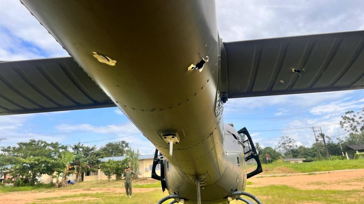 Ejercito Nacional investiga si disidencias Farc atacaron a un helicóptero de Ecuador