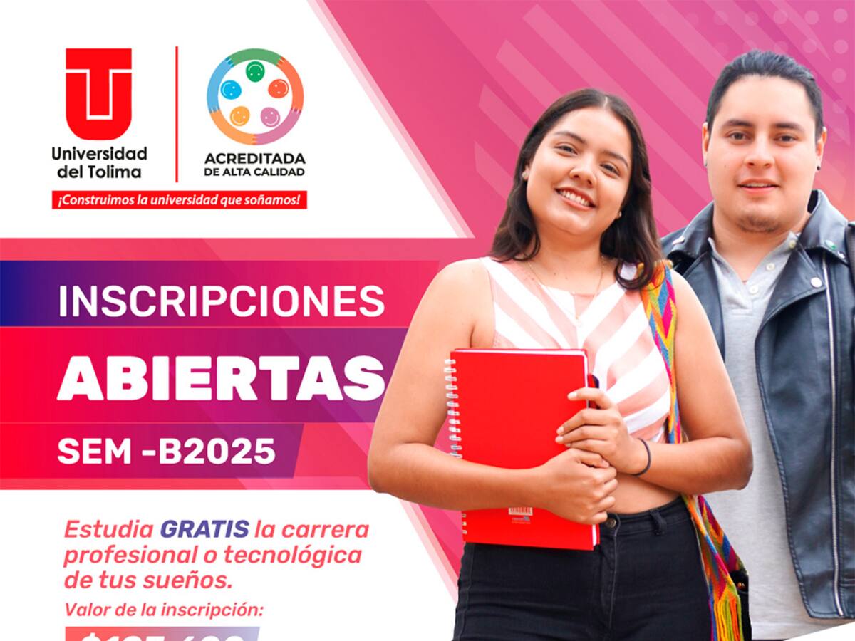 UT: últimos días para inscribirse y acceder a la educación superior pública y de calidad de Tolima