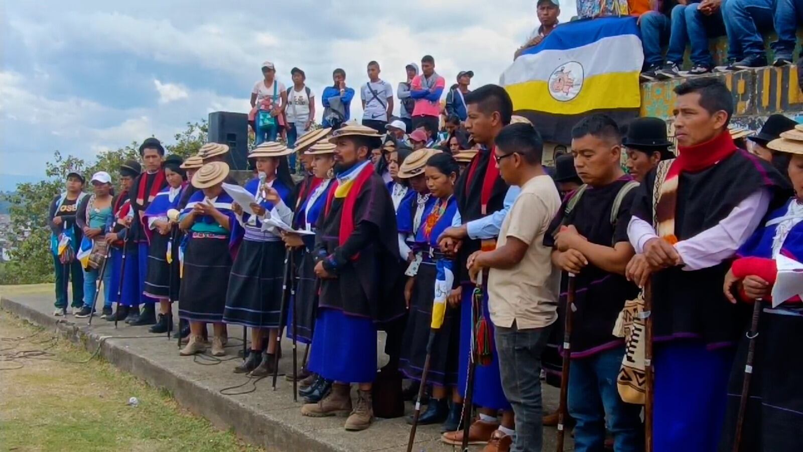 Las comunidades AISO permanecen en asamblea permanente. Crédito: Movimiento de Autoridades Indígenas del Suroccidente AISO.