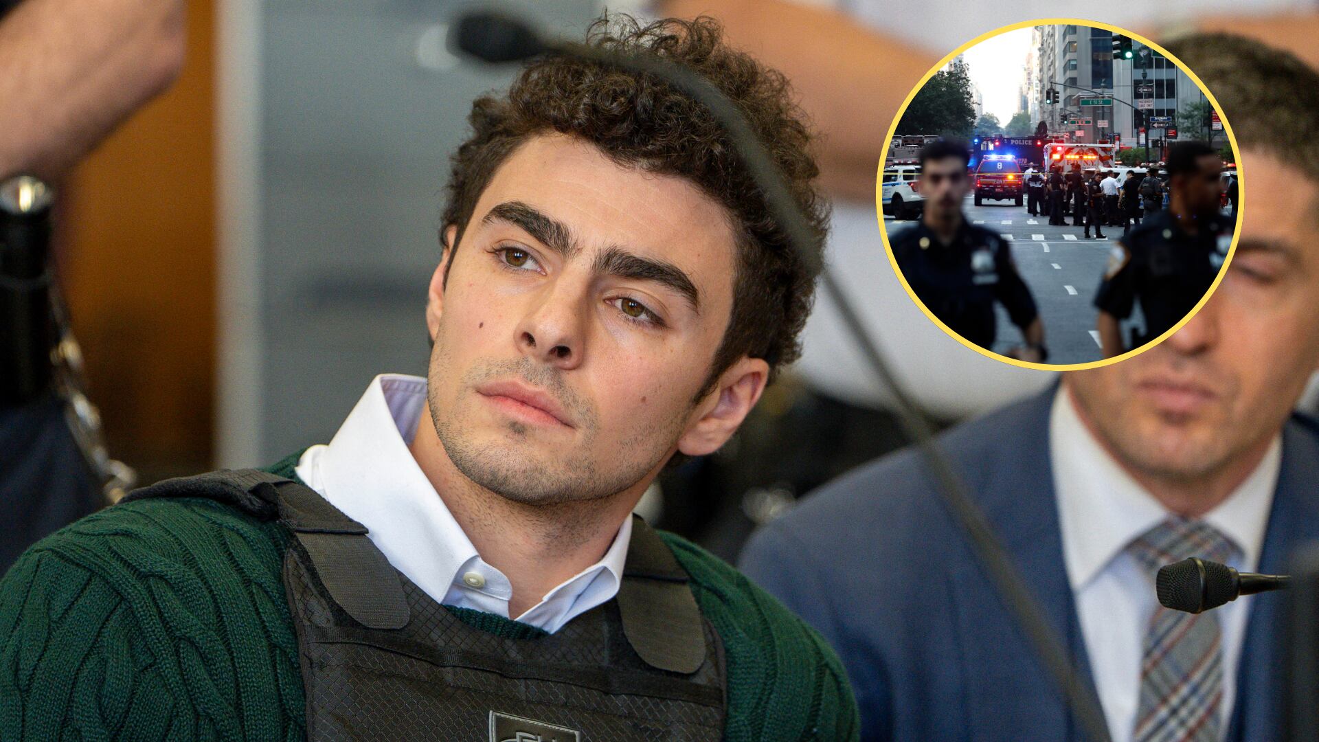 Luigi Mangione y tiroteo en New York. Foto:TEVEN HIRSCH/POOL/AFP via Getty Images/JOHN LAMPARSKI/AFP via Getty Images