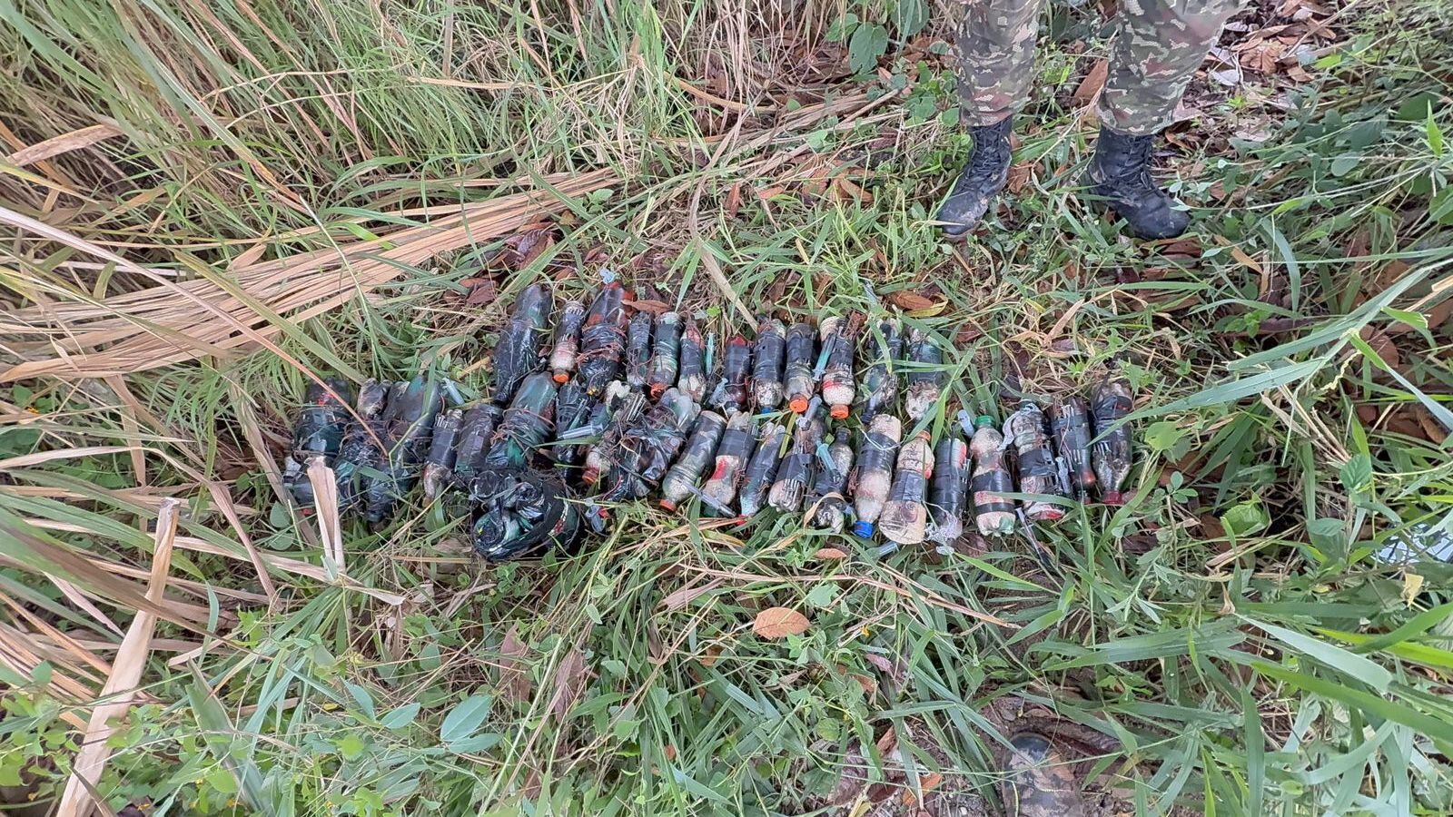 En lo corrido de 2025, 477 artefactos explosivos improvisados y minas antipersona han sido destruidos en el departamento del Cauca. Foto: Ejército Nacional.