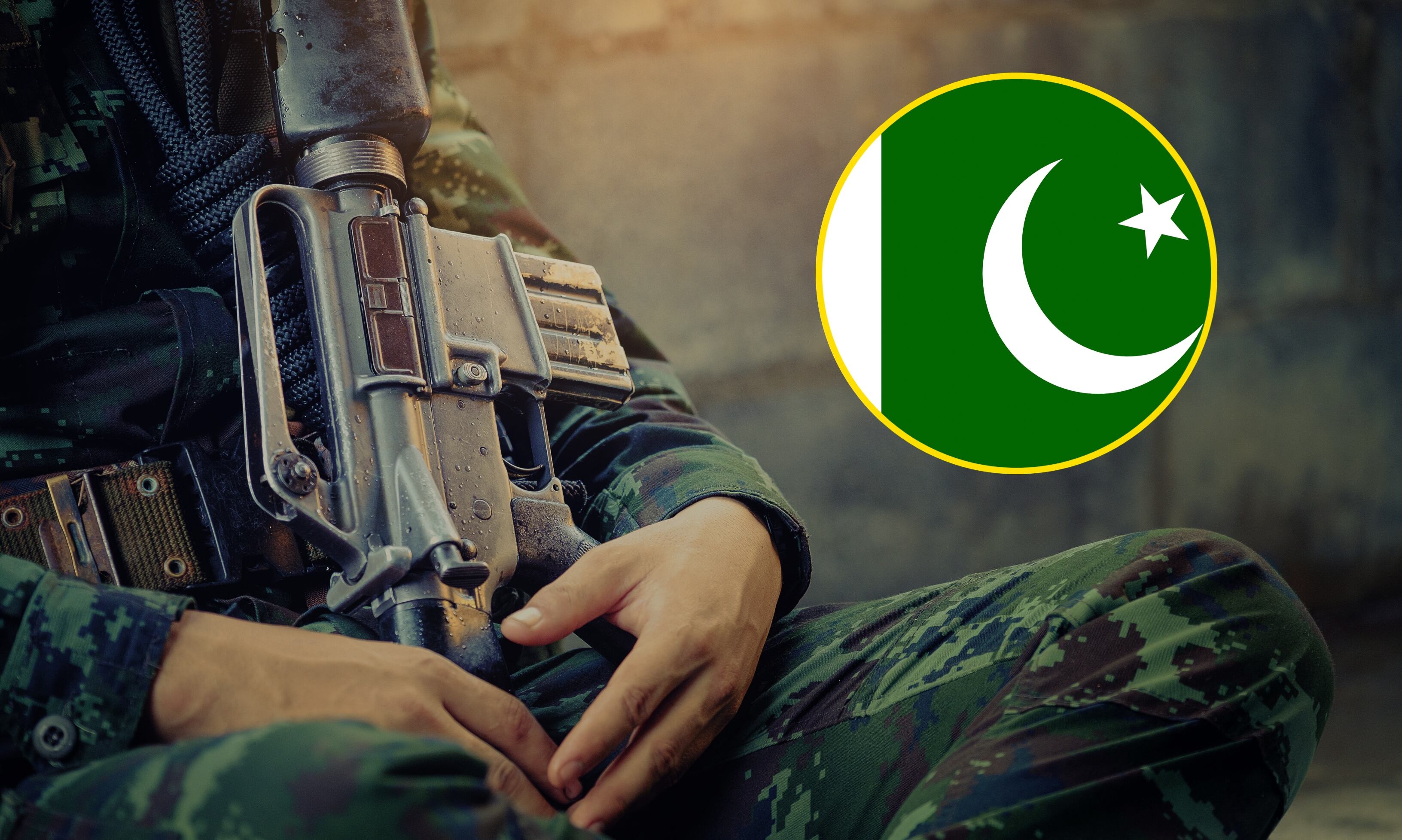 Soldado y bandera de Pakistán. Imagen de referencia Getty Images