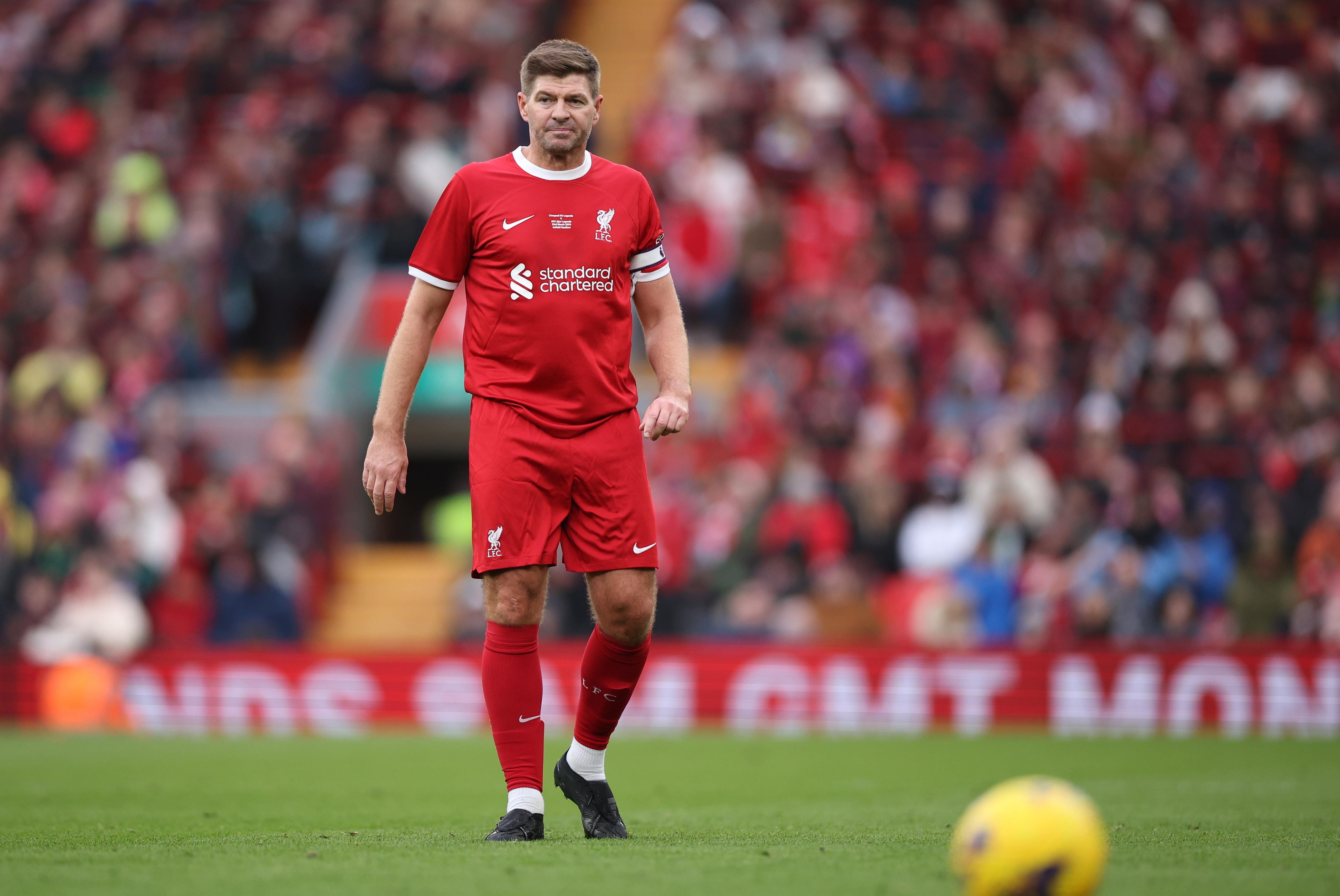 Steven Gerrard, exjugador del Liverpool legenda. Foto: EFE/EPA/ADAM VAUGHAN