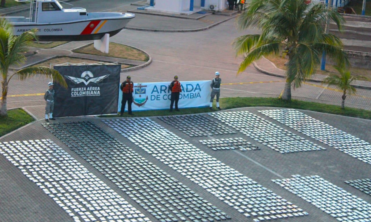 Incautan 3 toneladas de cocaína avaluadas en 100 millones de dólares en San Andres. Foto: Suministrada.