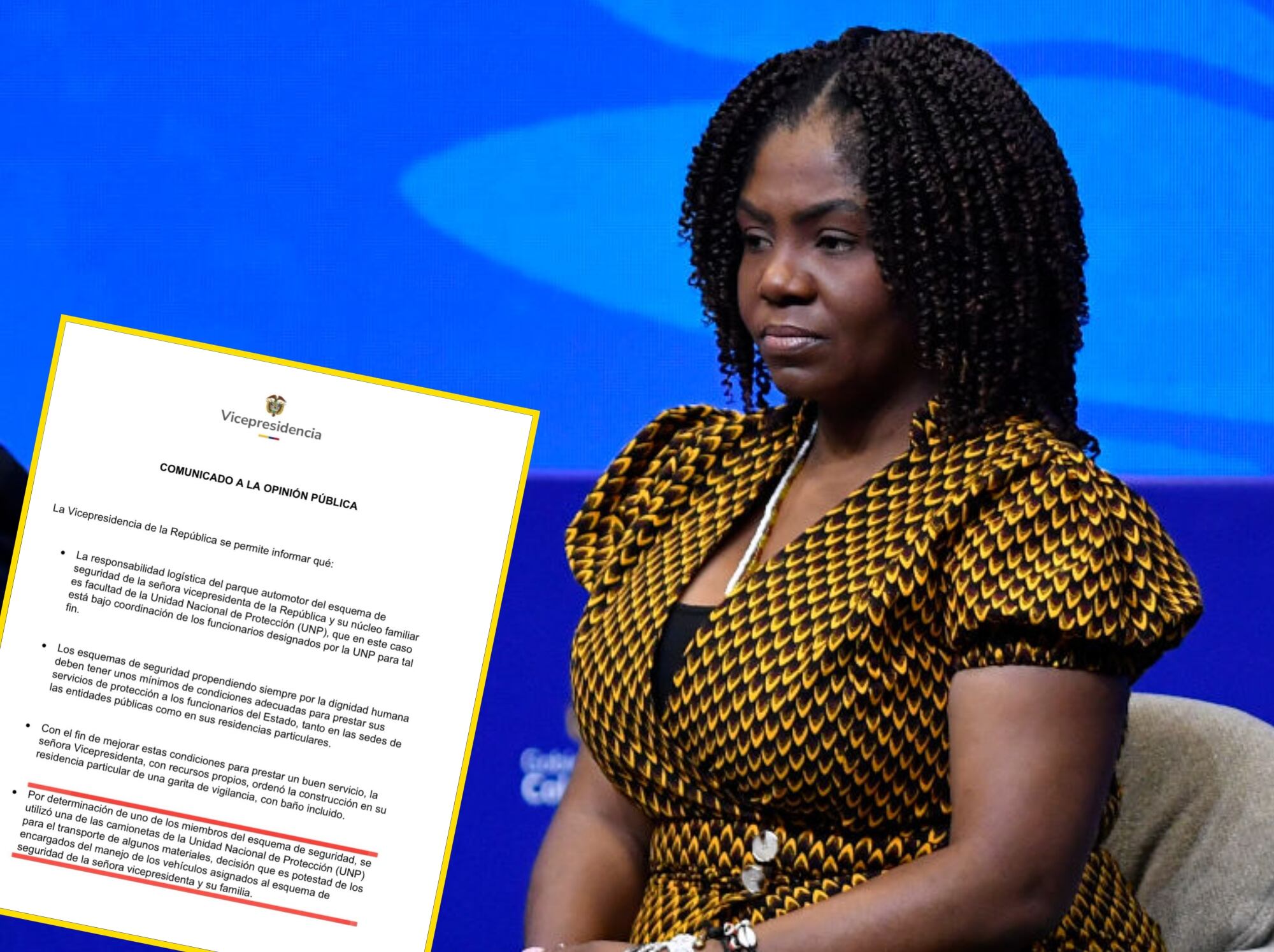 Al Oído: vicepresidenta aceptó que su carro UNP lo usaron para transportar material de construcción