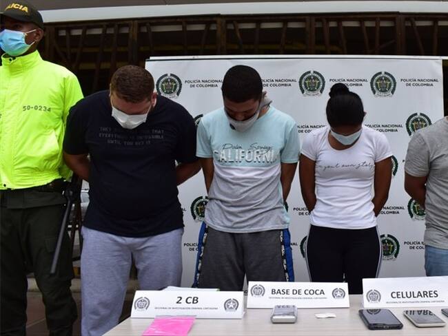 Dos de los capturados fueron enviados a la cárcel, una fue cobijada con casa por cárcel y uno más fue dejado en libertad. Foto: Cortesía
