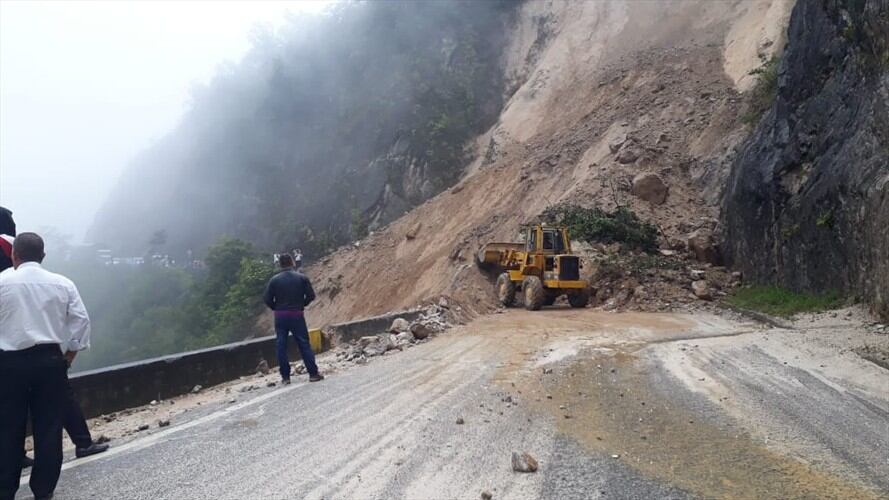 Cierre vial en Norte de Santander. Foto: Invias