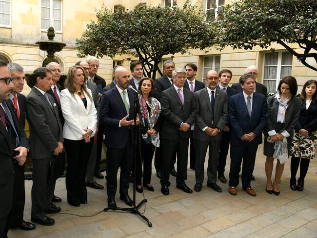 BOGOTÁ. 23 de octubre de 2019. El Consejo Gremial respaldo el proyecto presentado por el Gobierno Nacional para reemplazar la Ley de Financiamiento y le pidió al Congreso aprobarlo sin modificaciones. (Cortesía Presidencia)