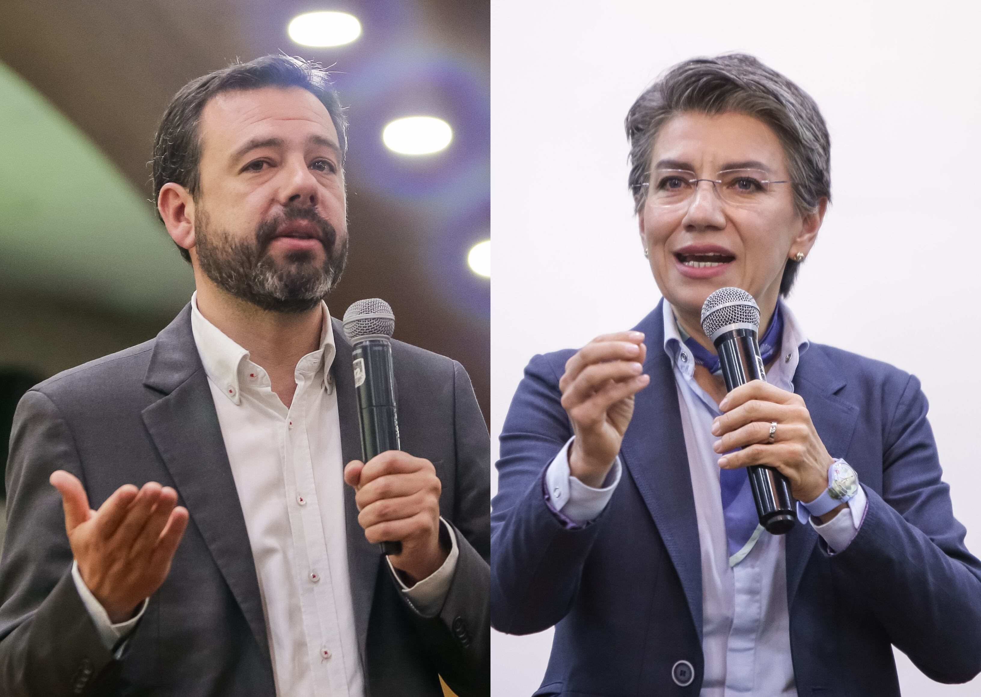 Carlos Fernando Galán y Claudia López | Fotos: Colprensa