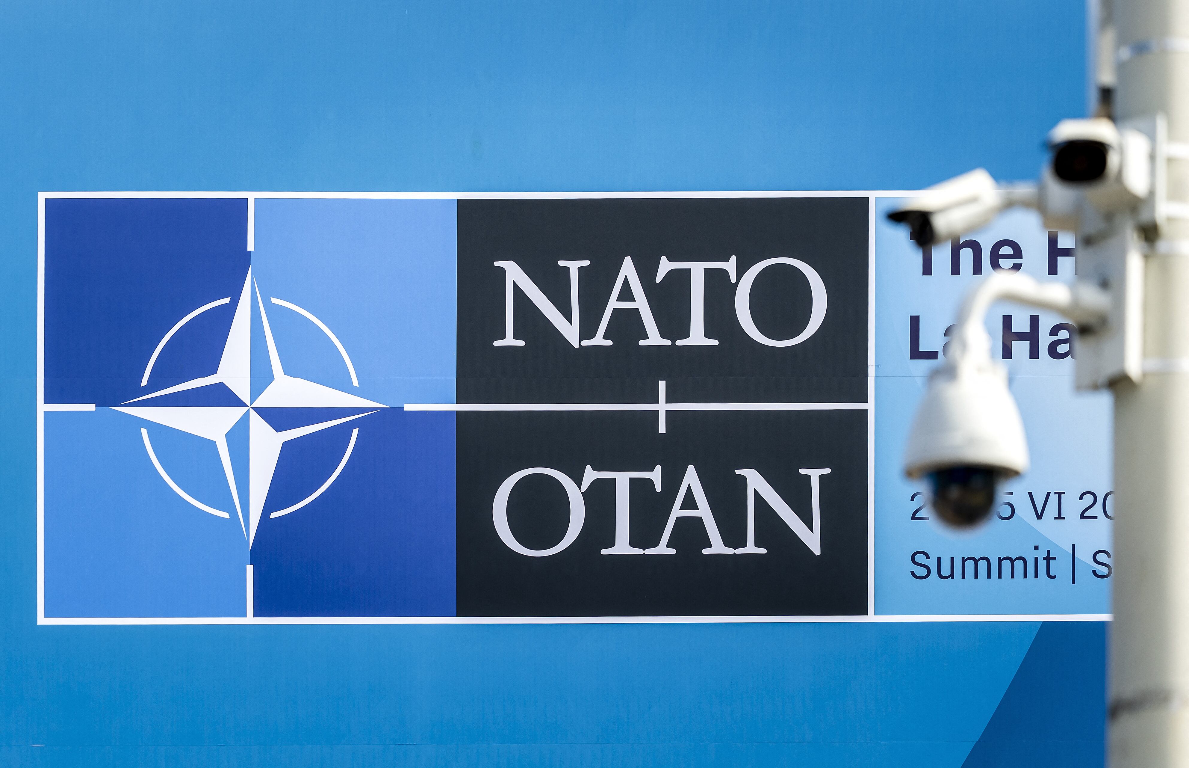 Foro Mundial de la OTAN. FOTO: REMKO DE WAAL/ANP/AFP via Getty Images