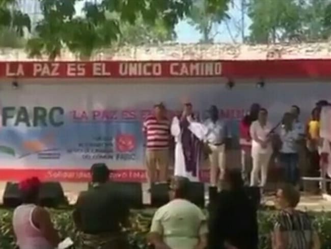 En Barranquilla, Bernardo Hoyos manifestó respaldo al partido de las Farc. Foto: Silvana Salas (W Radio)