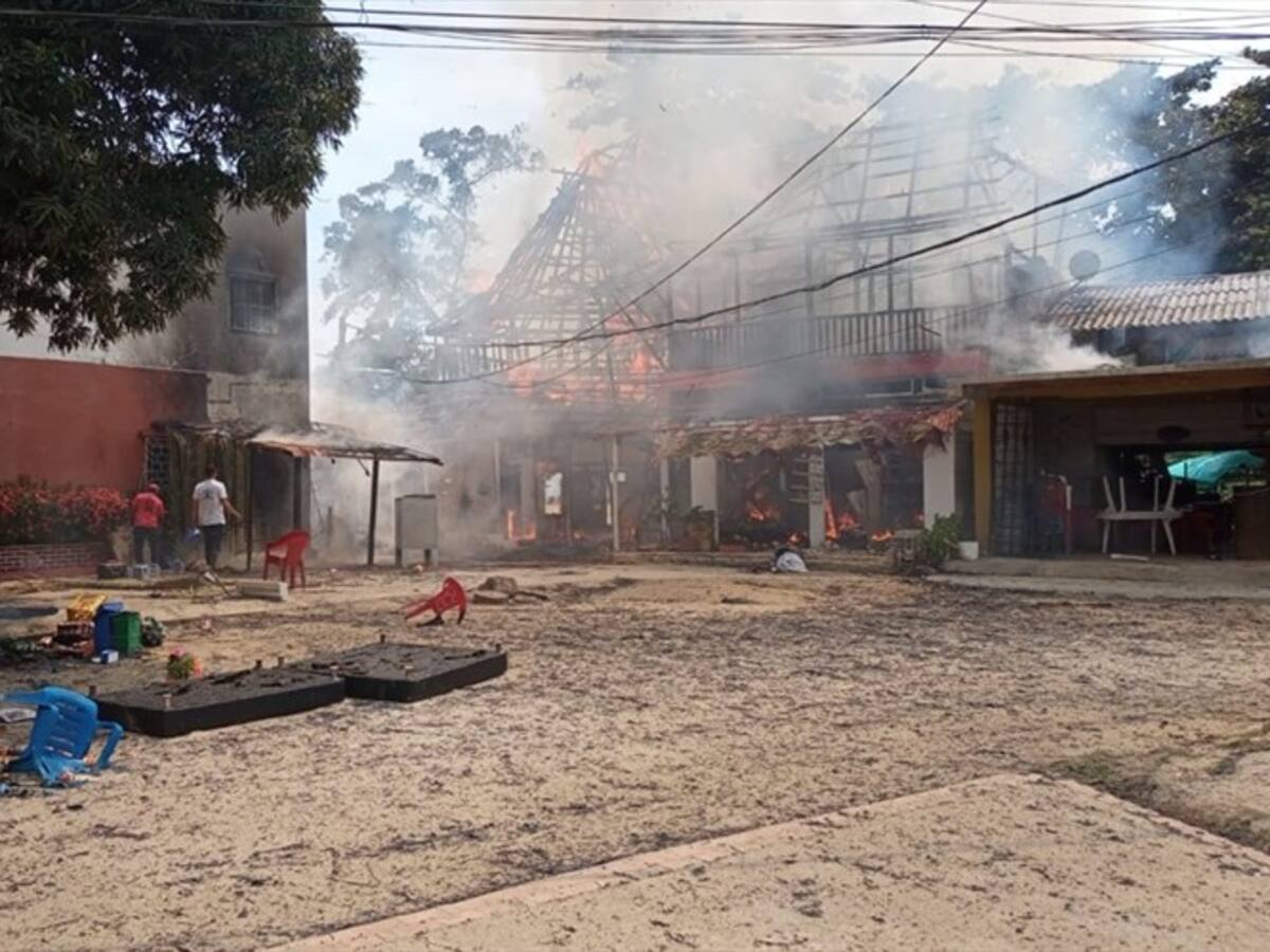 Un volador sería la causa de voraz incendio en playas de Buritaca