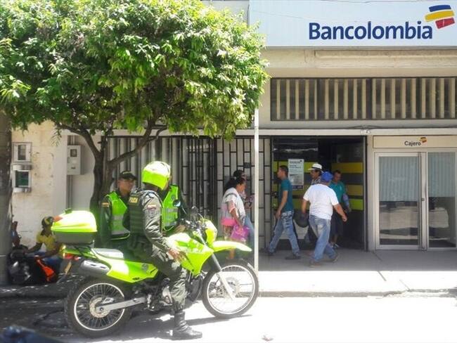 Sucursal de Bancolombia en Puerto Boyacá. Foto: Cortesía William Sánchez