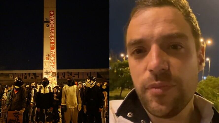 "Hoy me tocó el golpe a mi. Llevamos días de golpes entre todos", escribió Luis Ernesto Gómez. Foto: Colprensa