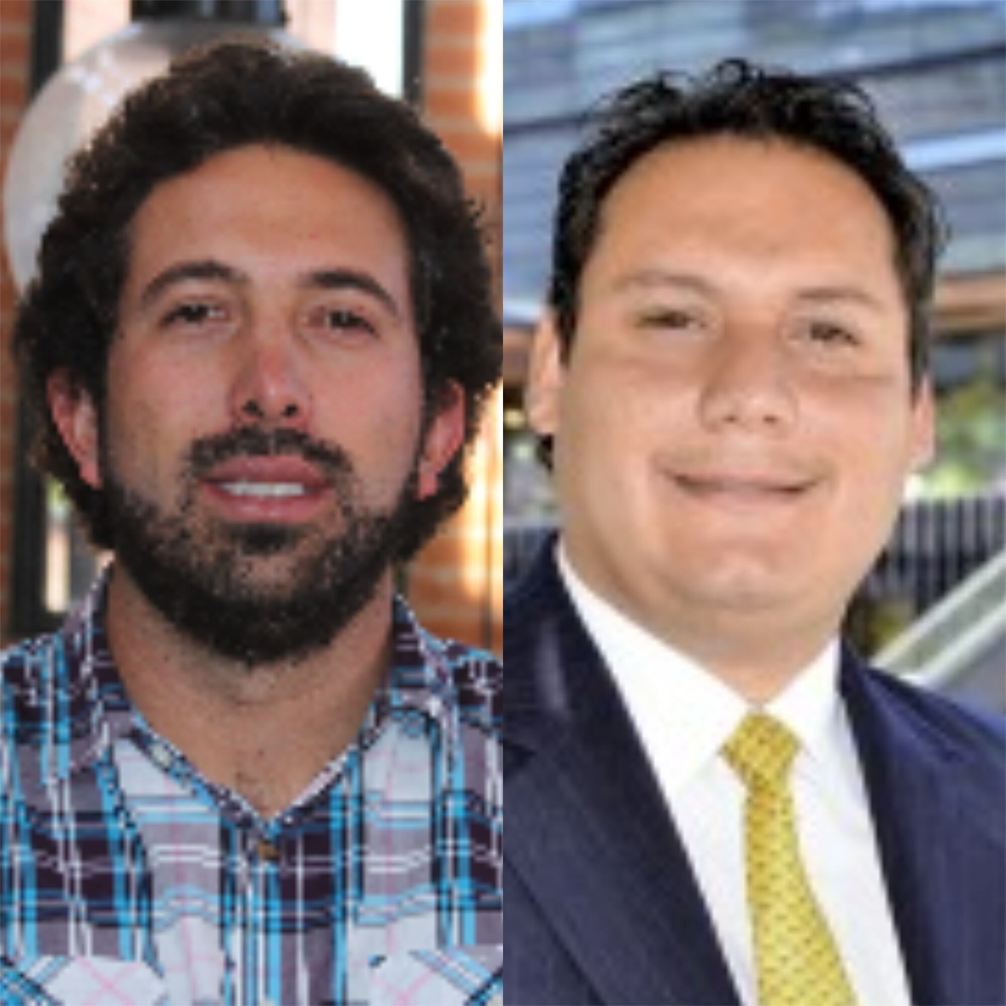 Diego Guevara y Gonzalo Hernández. Foto: fce.unal.edu.co/ y www.javeriana.edu.co/