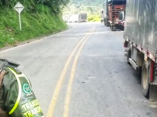 Los hechos se registraron en una de las rutas alternas del sur del Cauca. Crédito: Red de Apoyo Cauca.