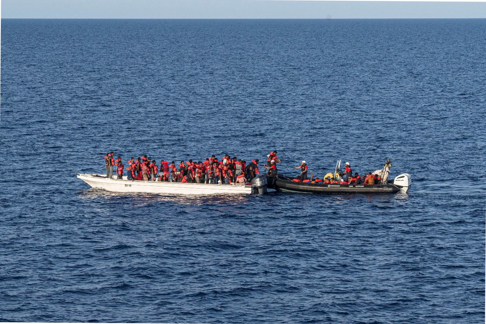 Imagen de referencia de rescate de migrantes. EFE / ONG Emergency