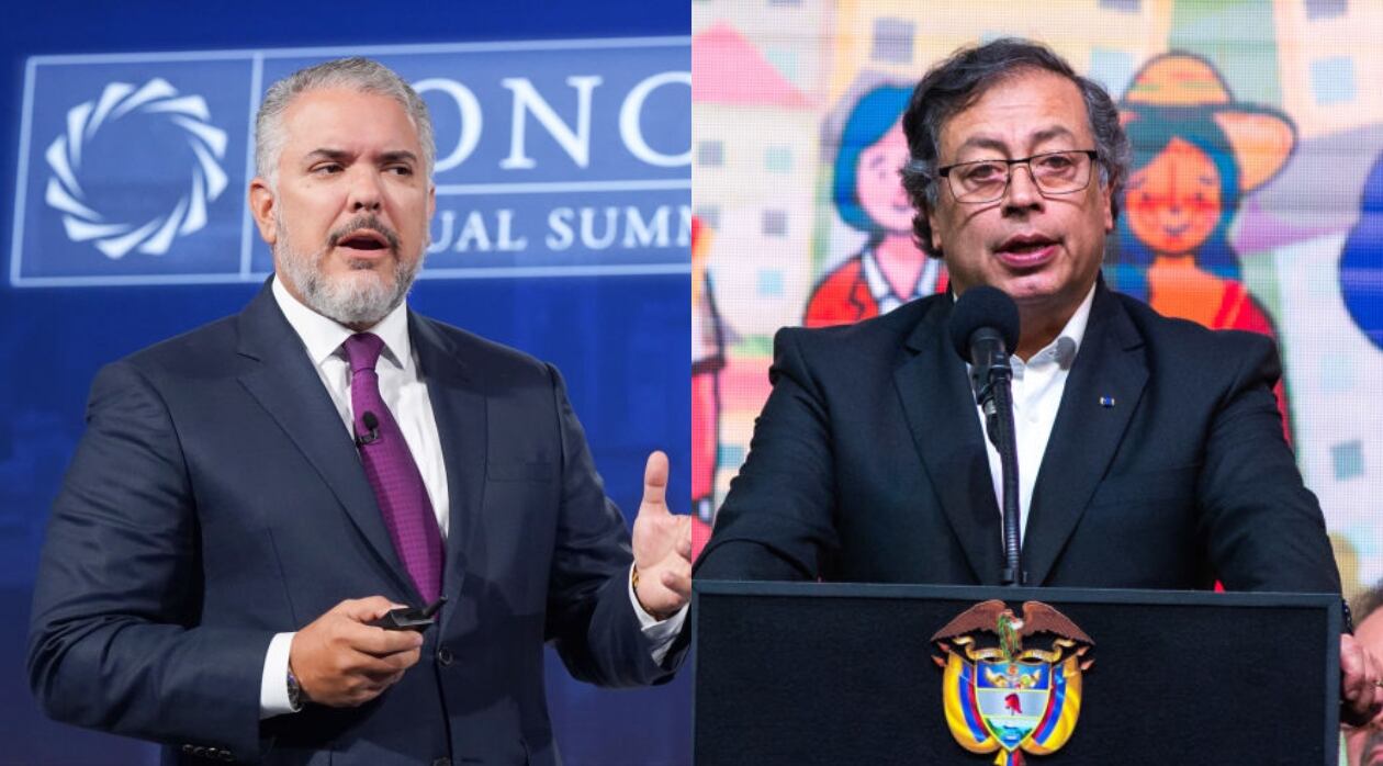 Gustavo Petro e Iván Duque. Fotos: Getty Images.