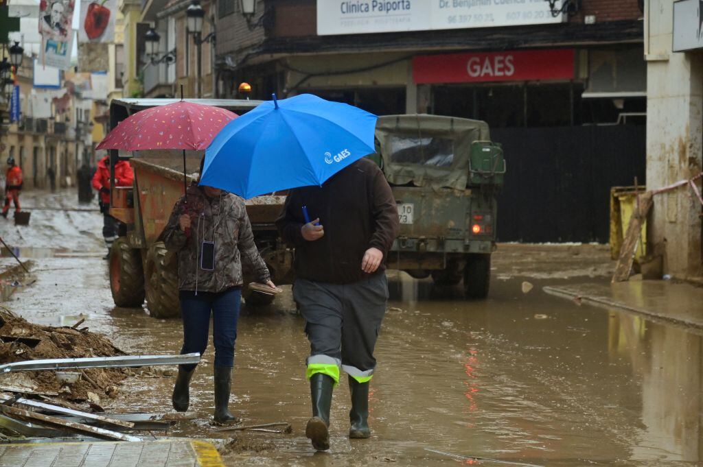 Lluvias en Valencia, España. I Foto:  JOSE JORDAN/AFP via Getty Images.