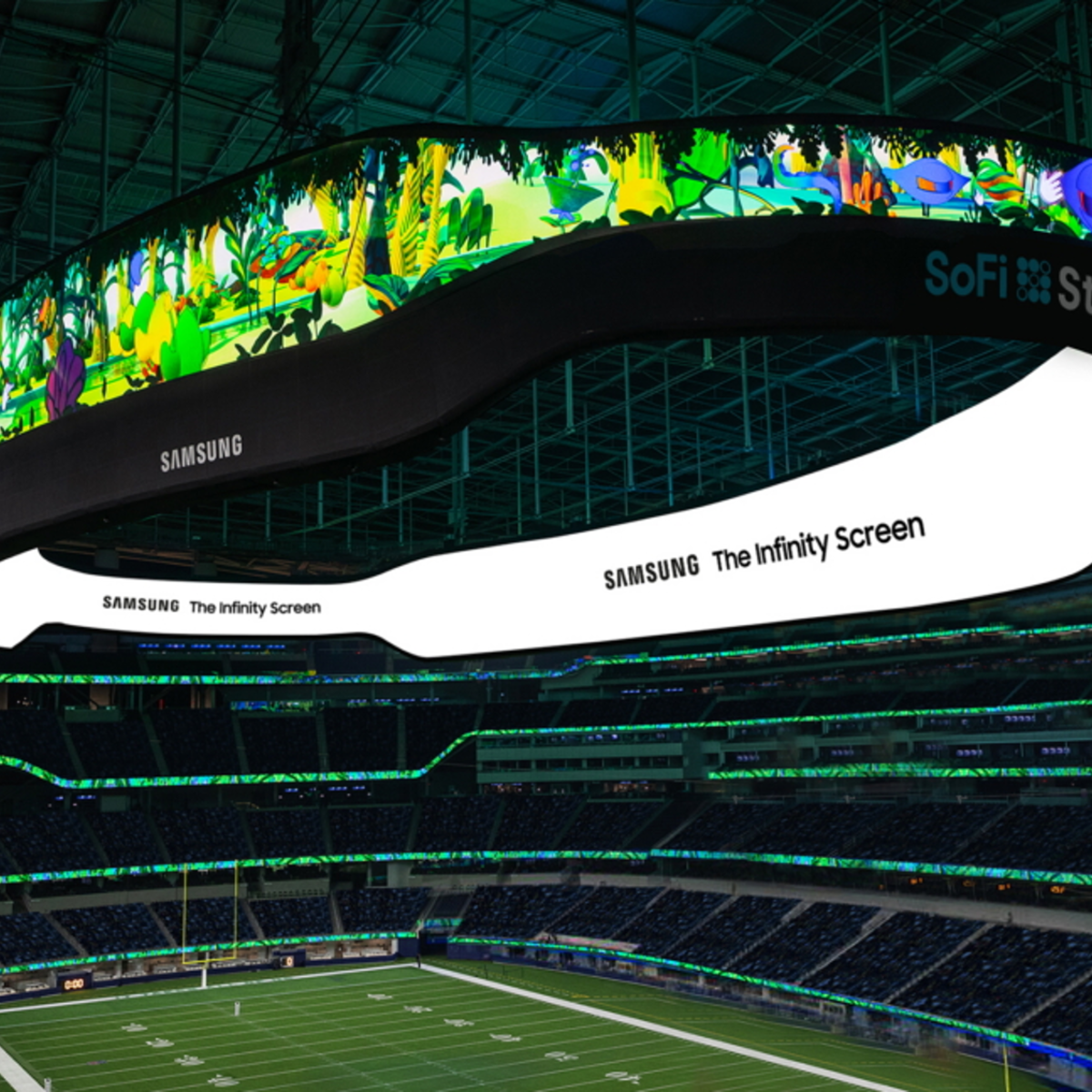Samsung le apuesta a la pantalla LED más grande del mundo en el SoFi Stadium
