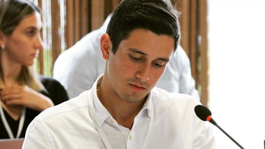 Jorge Rodrigo Tovar Vélez, hijo de Rodrigo Tovar Pupo, alias Jorge 40, se ha desempeñado como líder juvenil de paz. Foto: @Yoyotovarv en Instagram