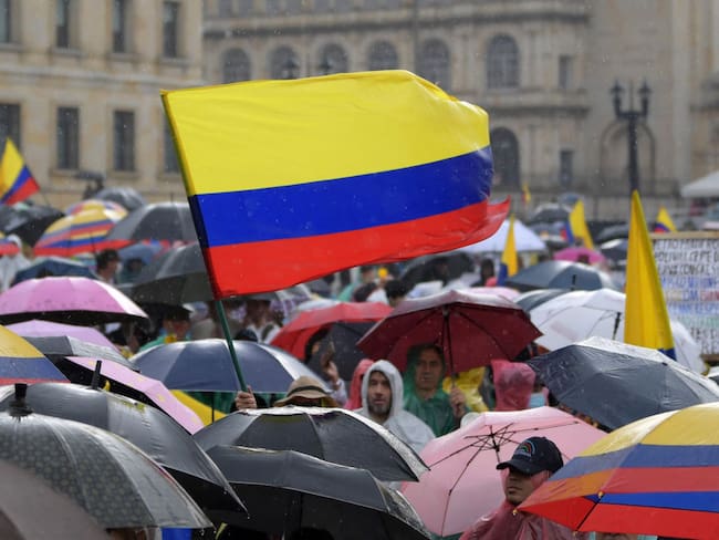 Imagen de referencia de protestas en Colombia. Foto: RAUL ARBOLEDA/AFP via Getty Images