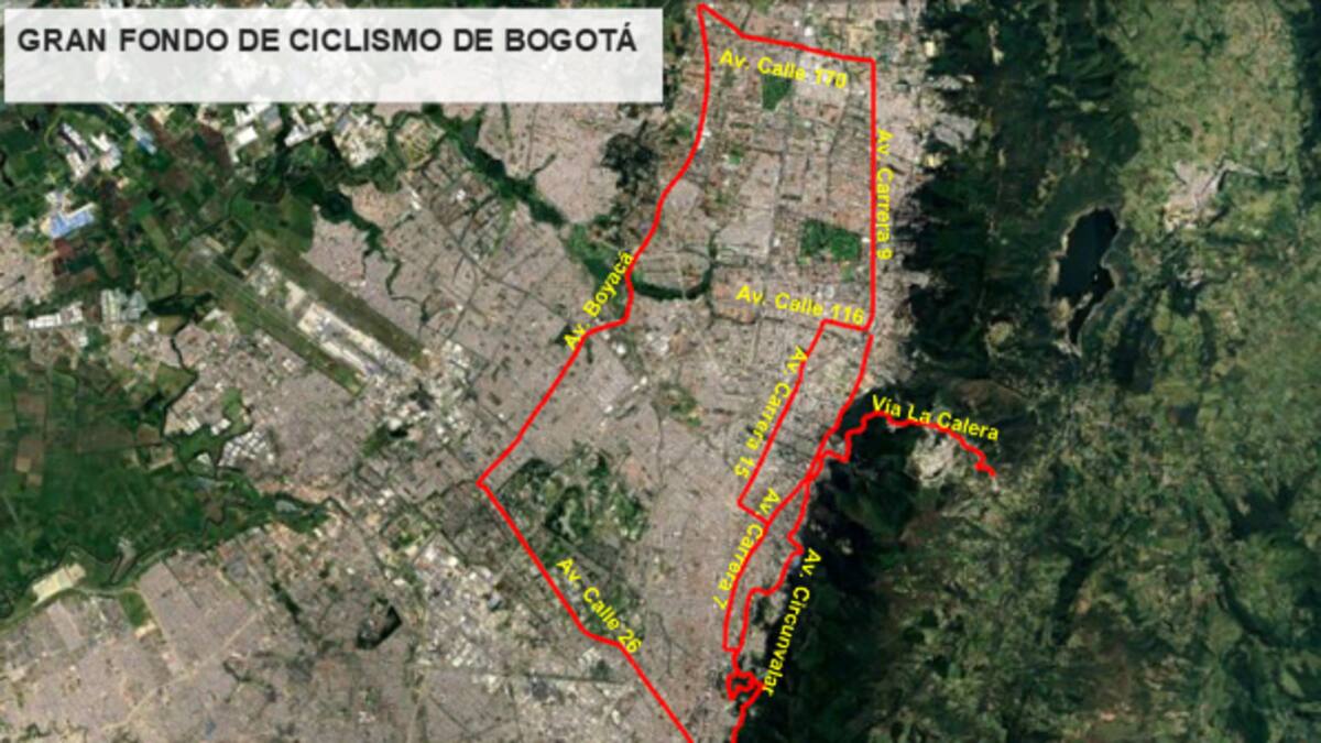 Bogotá se prepara para el Gran Fondo de Ciclismo: cierres viales y cambios en la ciclovía