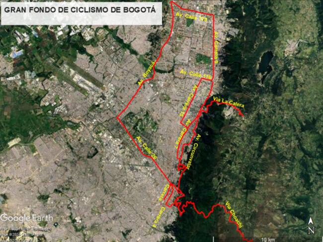 CIERRES VIALES POR EL GRAN FONDO DE CICLISMO // Foto: X @BogotaTransito