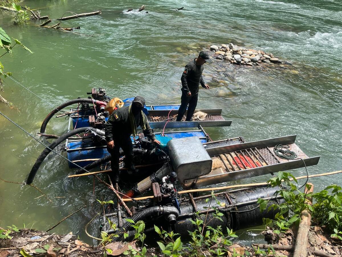 Operación Florencia IX: la Policía frena minería ilegal en zona protegida en Victoria, Caldas